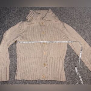 VTG Banana Republic Cream Knit Cardigan